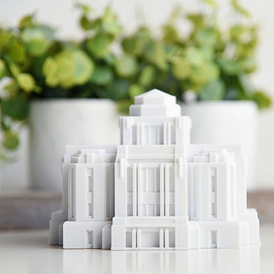 Meridian Idaho Temple Replica Statue - Tiny 3D Temples