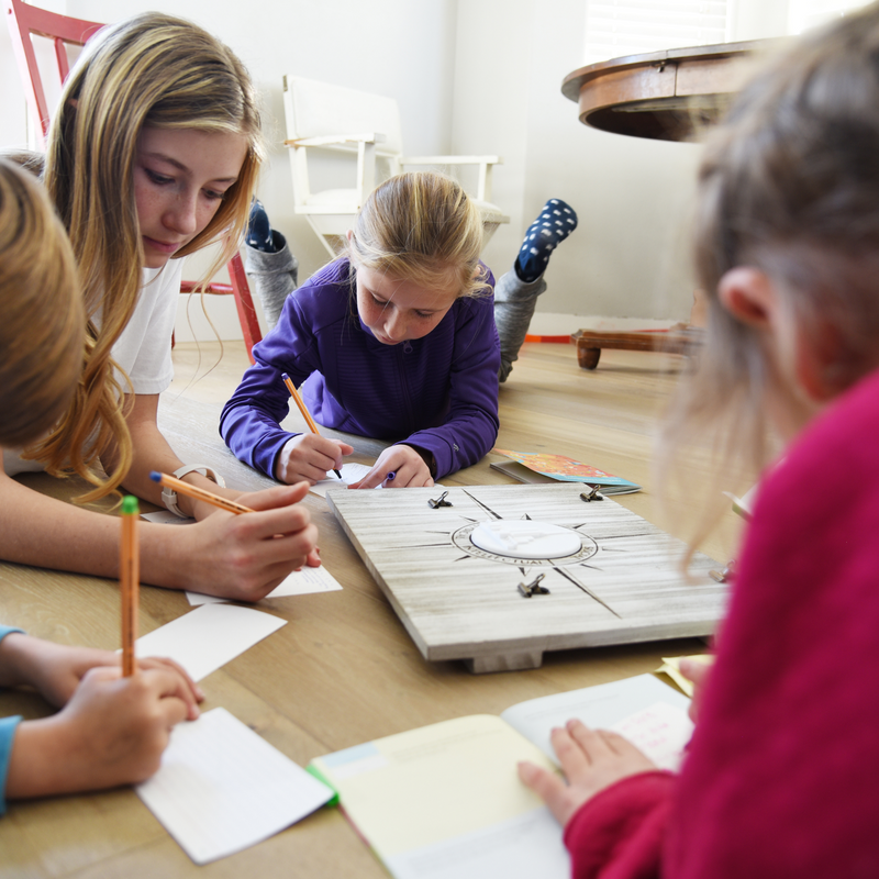 12"x16" Children & Youth Strive to Be Vision Board with Any Temple Medallion | With Family - Tiny 3D Temples