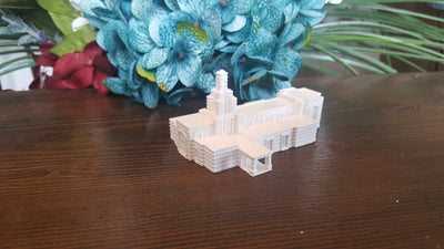Monterrey Mexico Temple Replica Statue - Tiny 3D Temples