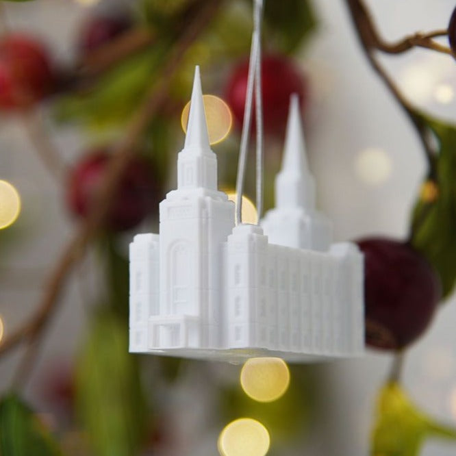 Brigham City Utah Temple Christmas Ornament