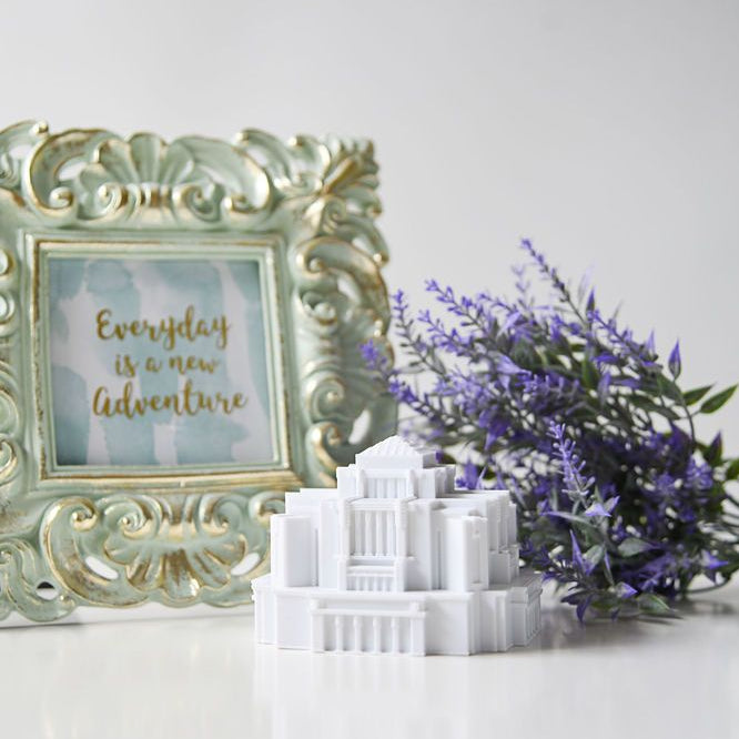 Cardston Alberta Temple Replica Statue - Tiny 3D Temples