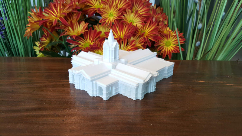 Fort Collins Colorado Temple Replica Statue - Tiny 3D Temples