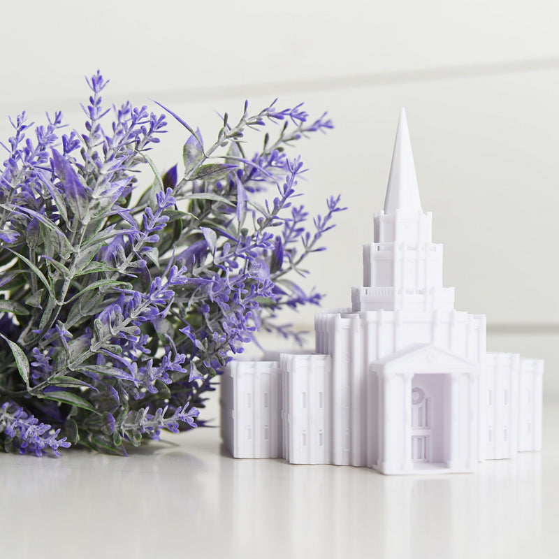 Houston Texas Temple Replica Statue - Tiny 3D Temples