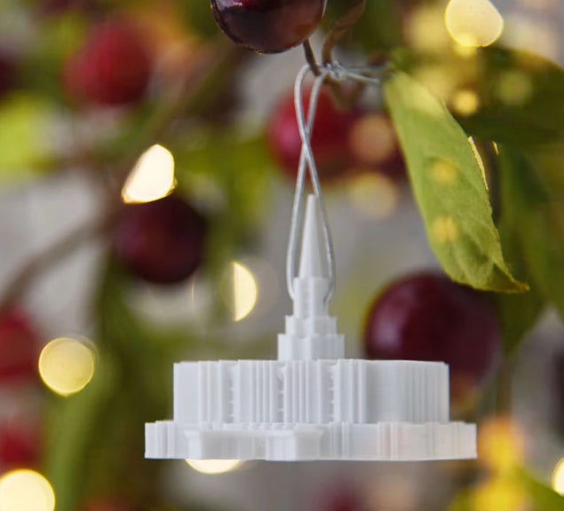 Jordan River Utah Temple Christmas Ornament