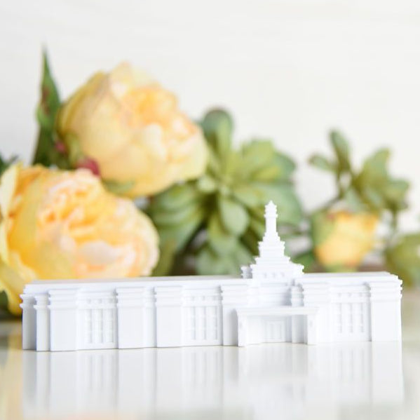 Ciudad Juárez Mexico Temple Replica Statue - Tiny 3D Temples