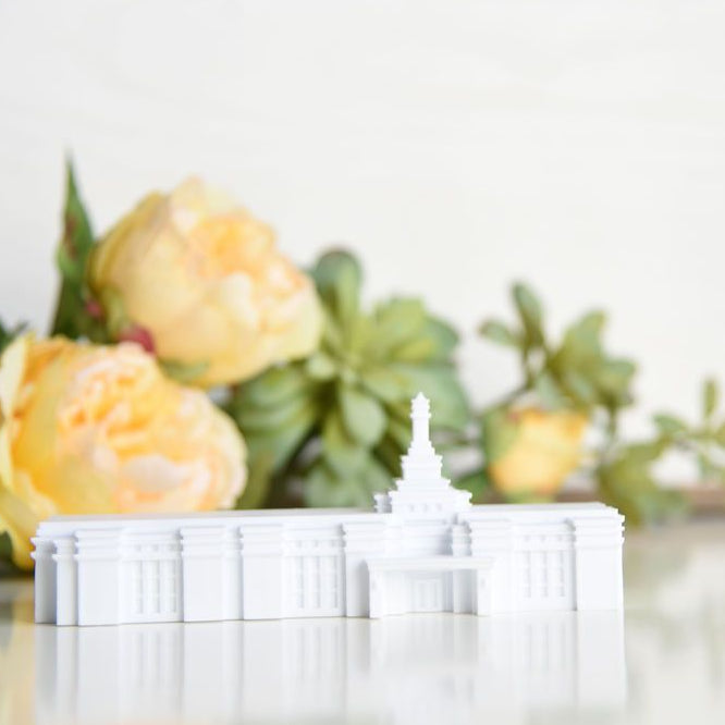 Hermosillo Sonora Mexico Temple Replica Statue - Tiny 3D Temples