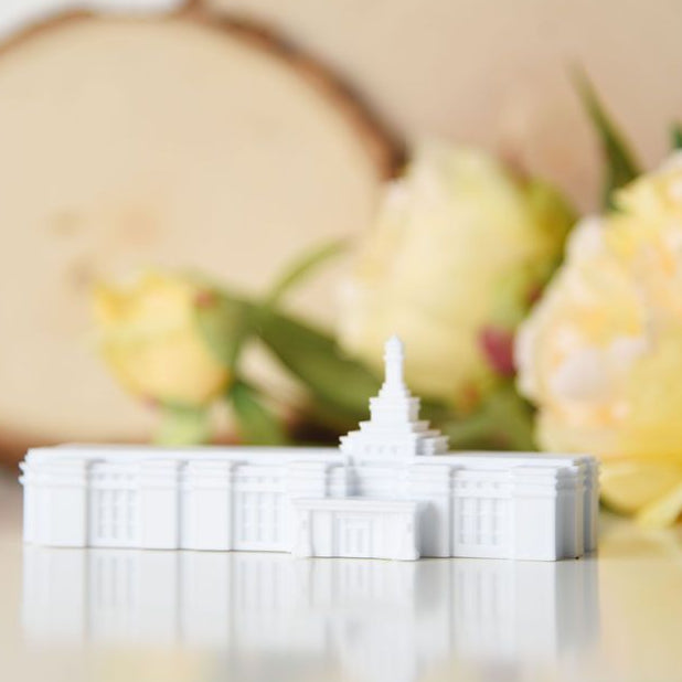 Baton Rouge Louisiana Temple Replica Statue - Tiny 3D Temples