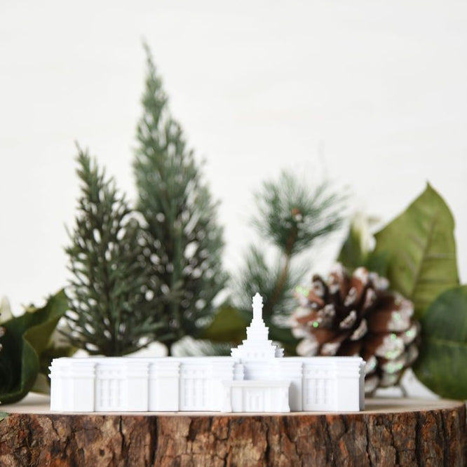 Edmonton Alberta Temple Replica Statue - Tiny 3D Temples