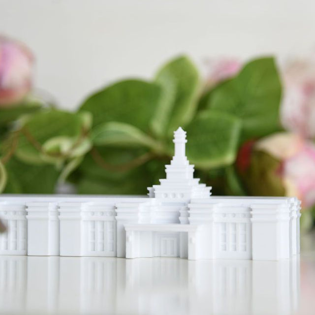 Brisbane Australia Temple Replica Statue - Tiny 3D Temples