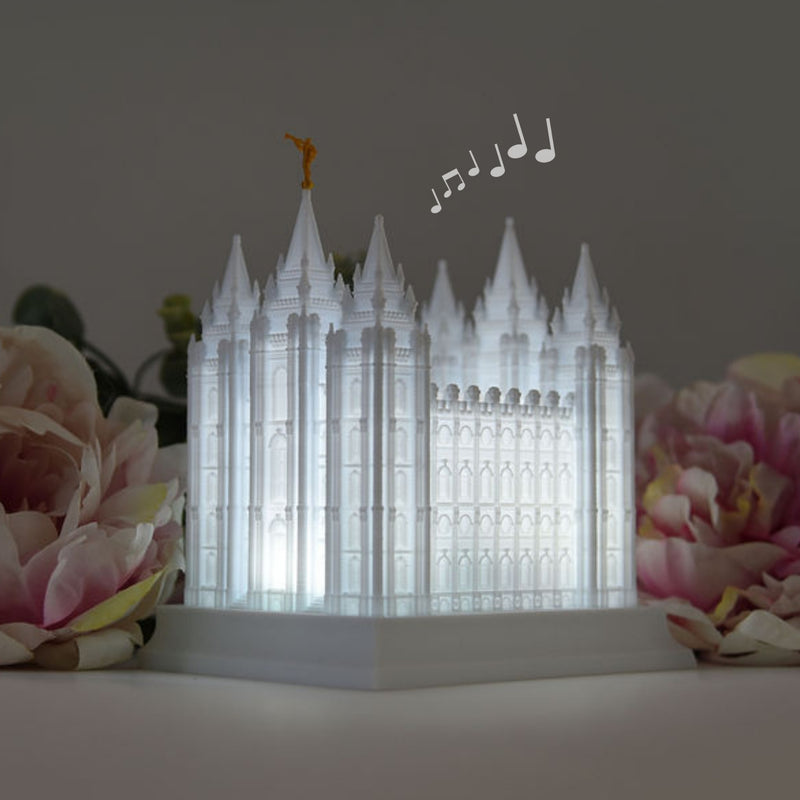 Salt Lake City Temple Music Light - Tiny 3D Temples