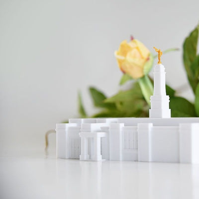 Monticello Utah Temple Replica Statue - Tiny 3D Temples