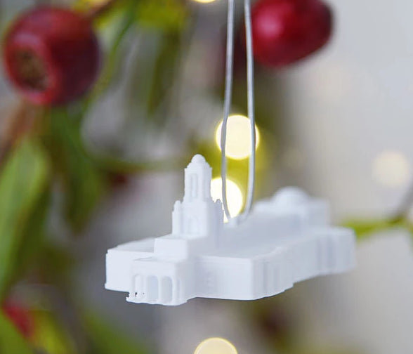 Newport Beach California Tiny Temple Christmas Ornament
