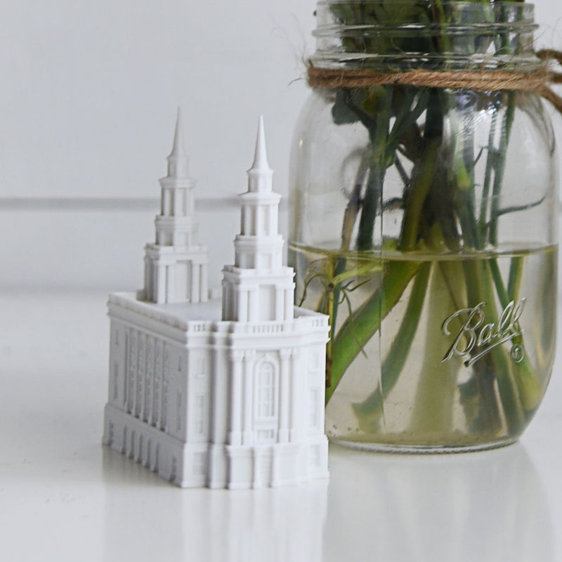 Philadelphia Pennsylvania Temple Replica Statue - Tiny 3D Temples