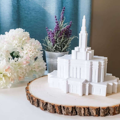 Pocatello Idaho Temple Replica Statue - Tiny 3D Temples