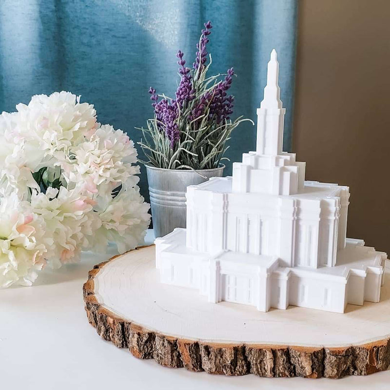 Pocatello Idaho Temple Replica Statue - Tiny 3D Temples