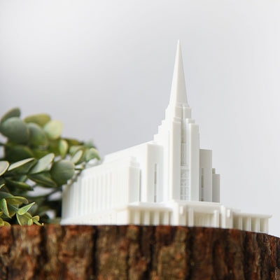 Rexburg Idaho Temple Replica Statue - Tiny 3D Temples
