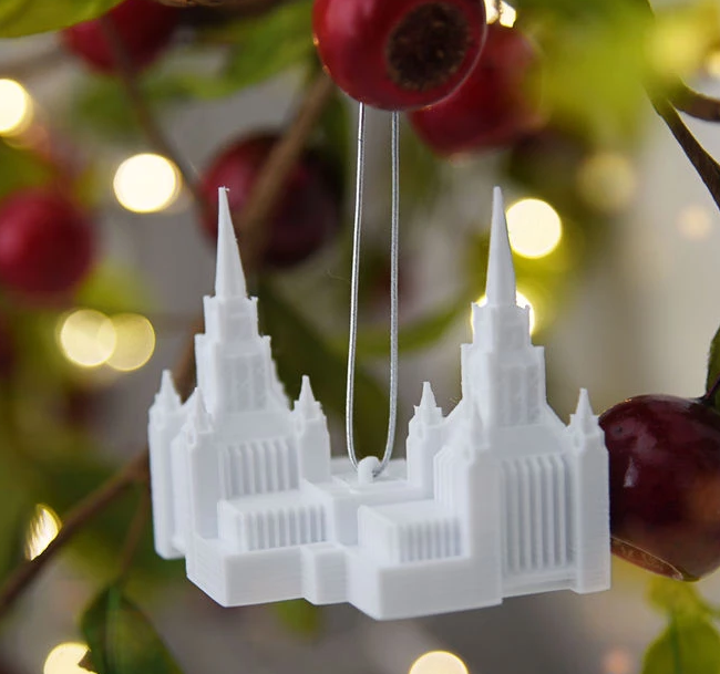 San Diego California Temple Christmas Ornament