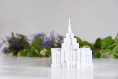 Saratoga Springs Utah Temple Replica Statue