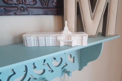 Spokane Washington Temple Replica Statue - Tiny 3D Temples