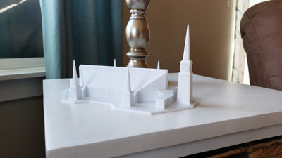 Stockholm Sweden Temple Replica Statue - Tiny 3D Temples