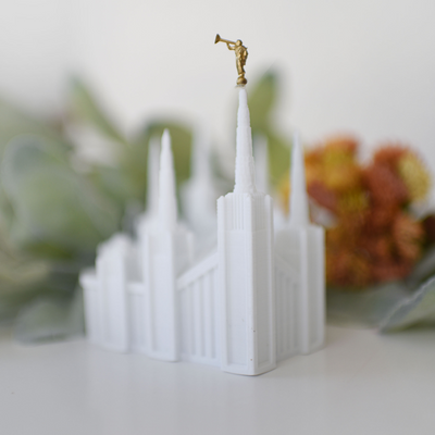 Portland Oregon Temple Replica Statue - Tiny 3D Temples