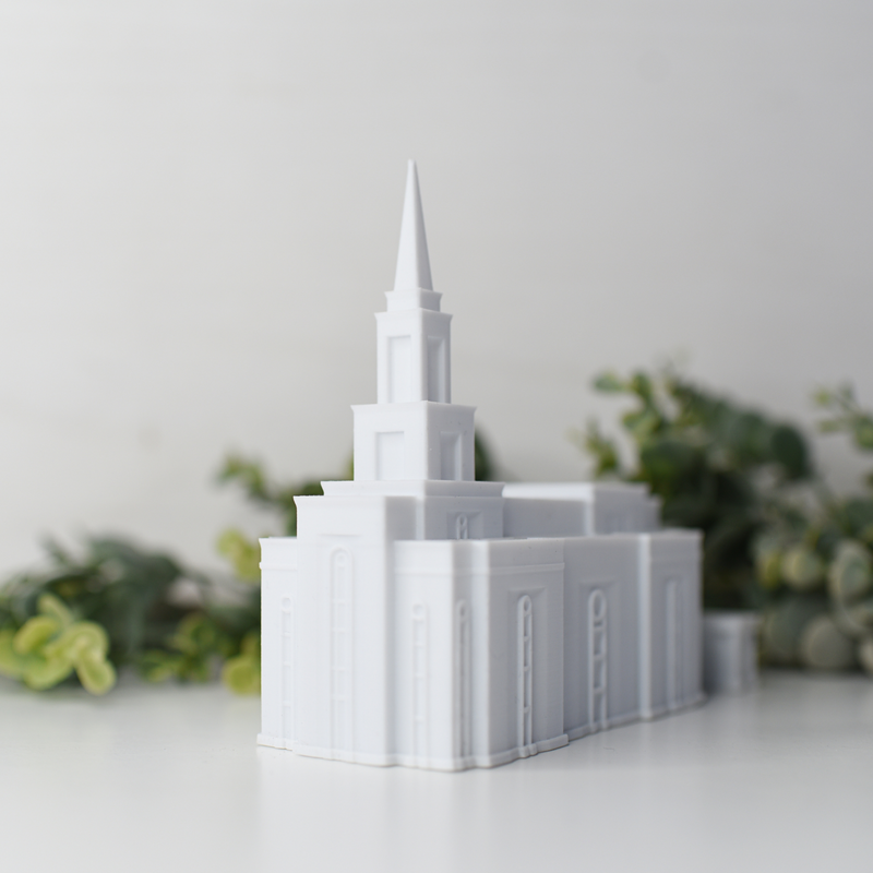 Guayaquil Ecuador Temple Replica Statue - Tiny 3D Temples