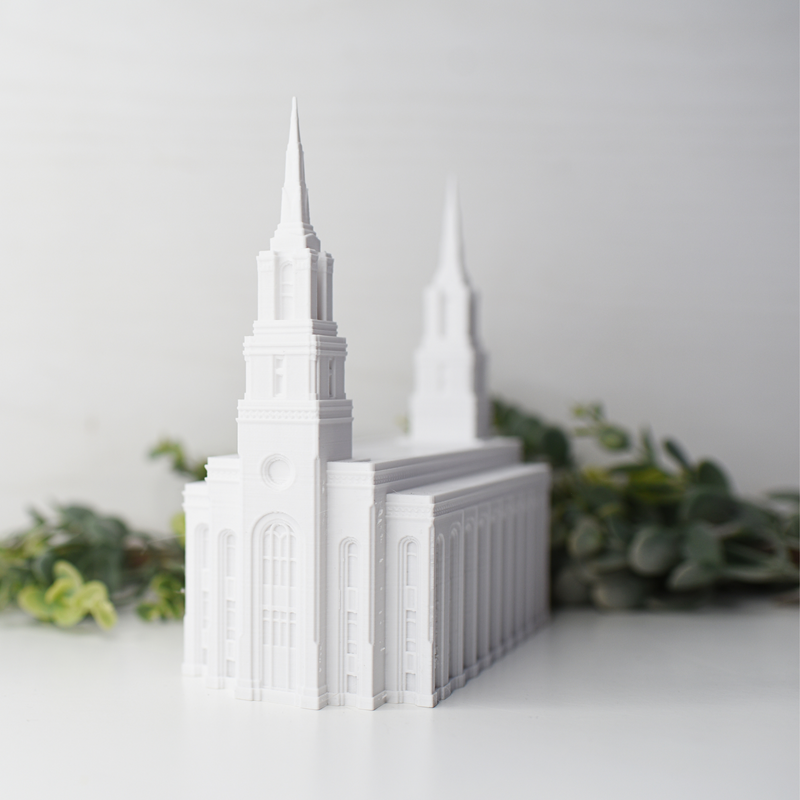 Layton Utah Temple Replica Statue
