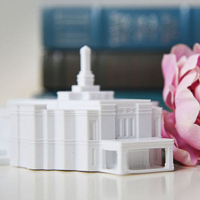 Winter Quarters Nebraska Temple Replica Statue - Tiny 3D Temples