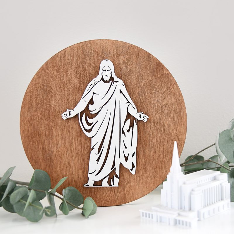 Christus Statue Wall Decor | Round Sign